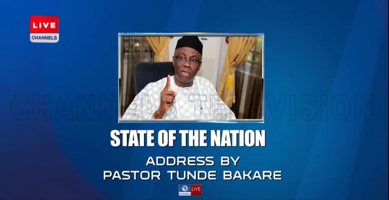 Read more about the article TEXT OF SPEECH BY PASTOR ‘TUNDE BAKARE AT THE STATE OF THE NATION BROADCAST ON SUNDAY, AUGUST 13, 2023. VENUE: THE CITADEL GLOBAL COMMUNITY CHURCH, 30, KUDIRAT ABIOLA WAY, OREGUN, IKEJA, LAGOS, NIGERIA. THEME: VICE, VIRTUE AND TIME: THE THREE THINGS THAT NEVER STAND STILL